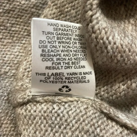 NWT Pink Rose longline cardigan in Stone (oatmeal tan color), size Large - Picture 11 of 11